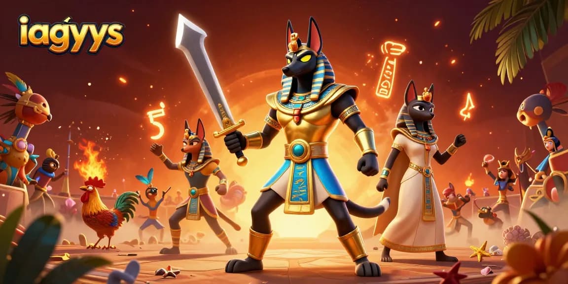 Bet on the ultimate iagyys cockfighting experience with Anubis and Bastet in action.