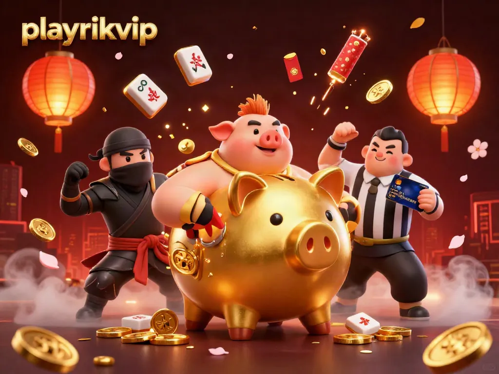 Experience excitement at playrikvip with a thrilling 3D cartoon casino showdown.