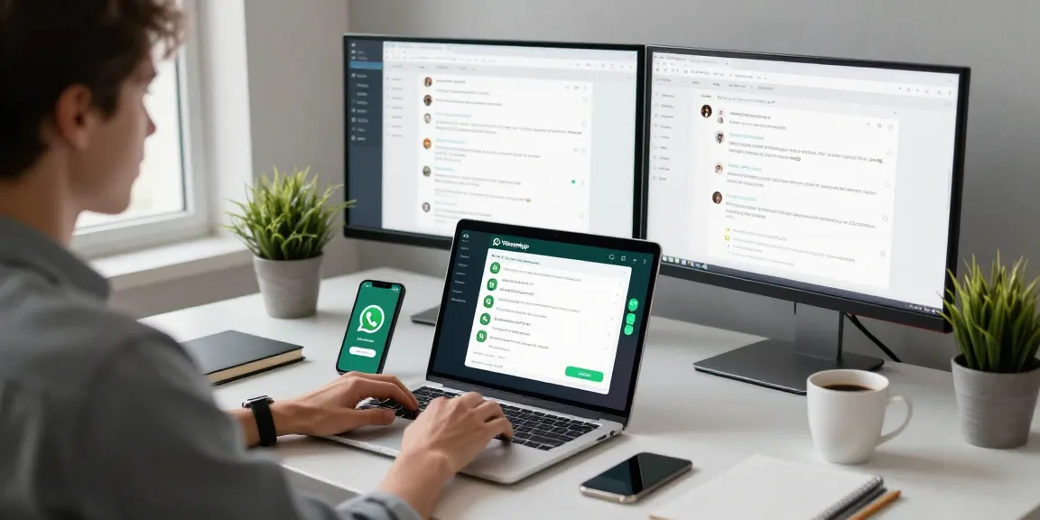 Engaging WhatsApp電腦版 desktop scene showcasing effective communication.
