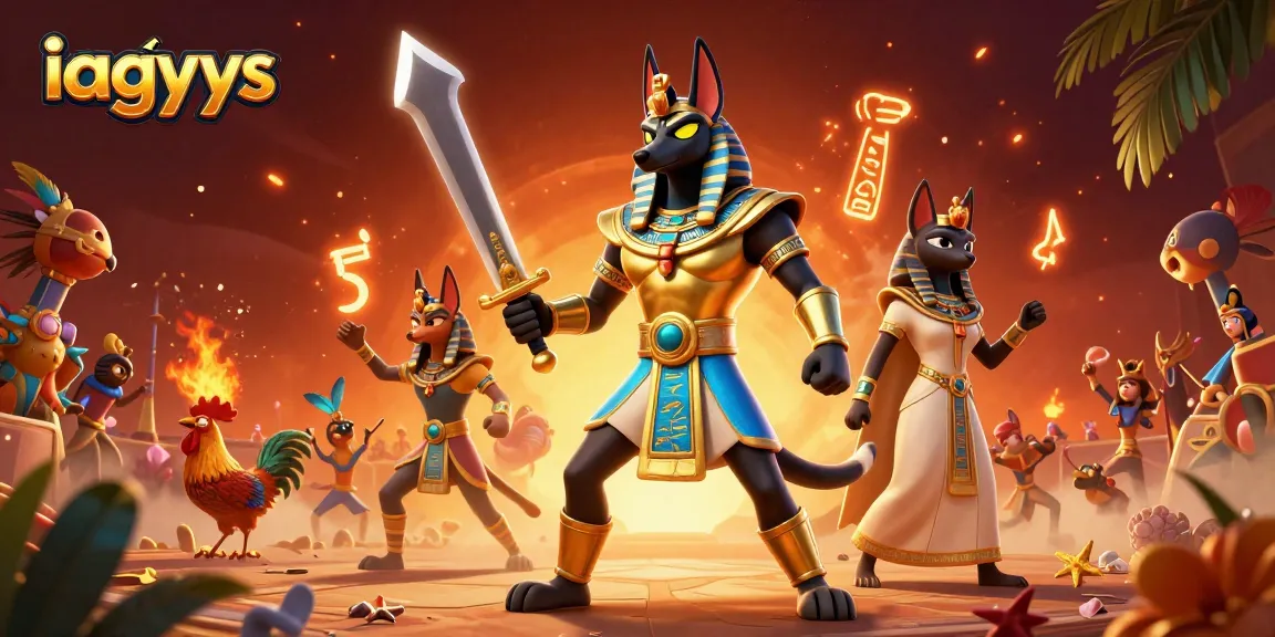 Bet on the ultimate iagyys cockfighting experience with Anubis and Bastet in action.