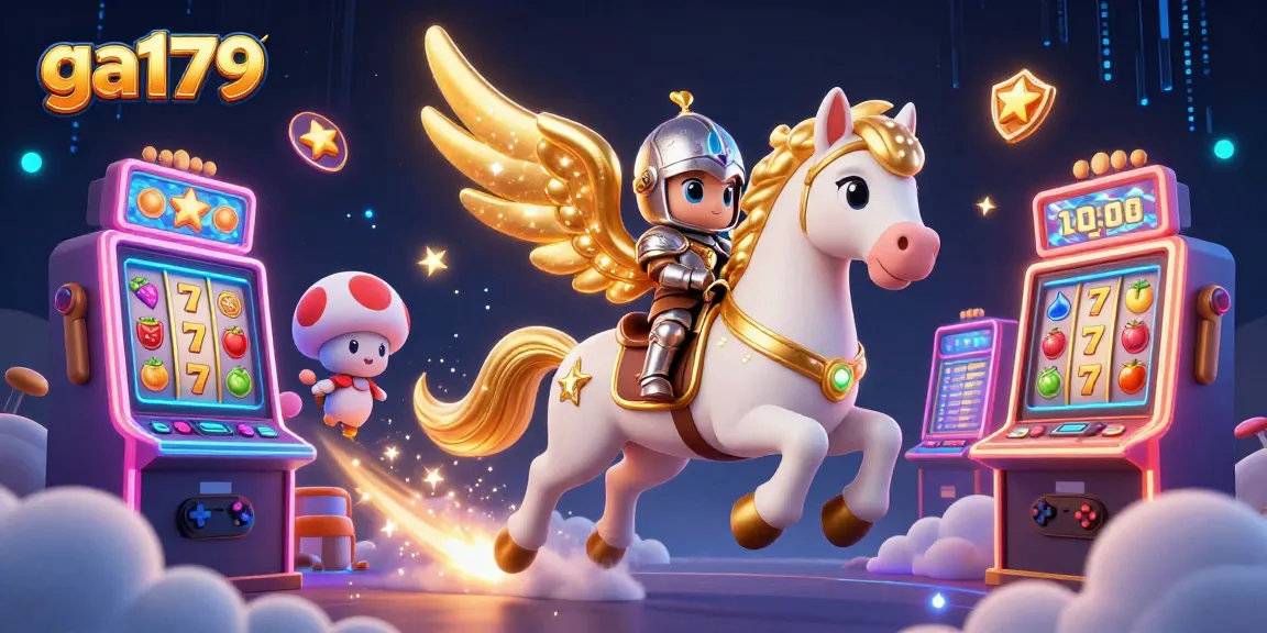 Experience thrilling ga179 slots with vibrant characters, winning jackpots, and colorful casino elements.