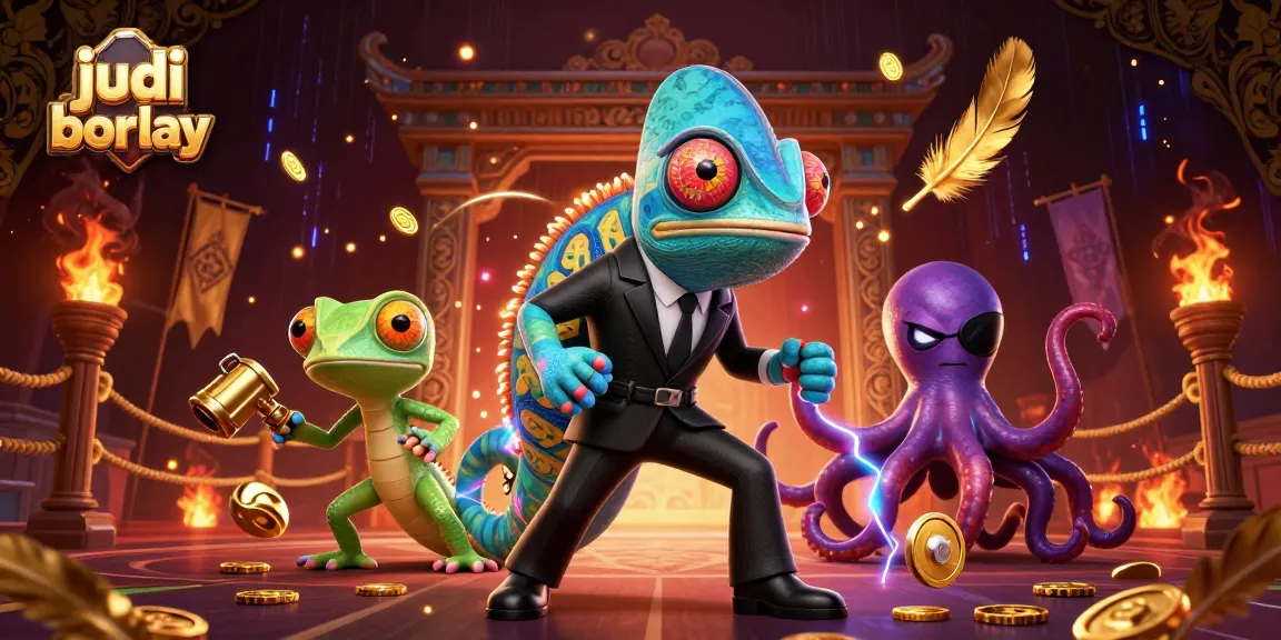 Catch thrilling moments with judi bola parlay in this vibrant 3D gambling scene.