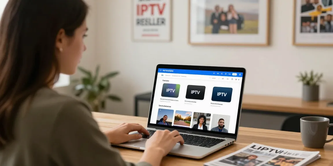 Premium IPTV reseller managing their trusted local panel service in a professional environment.