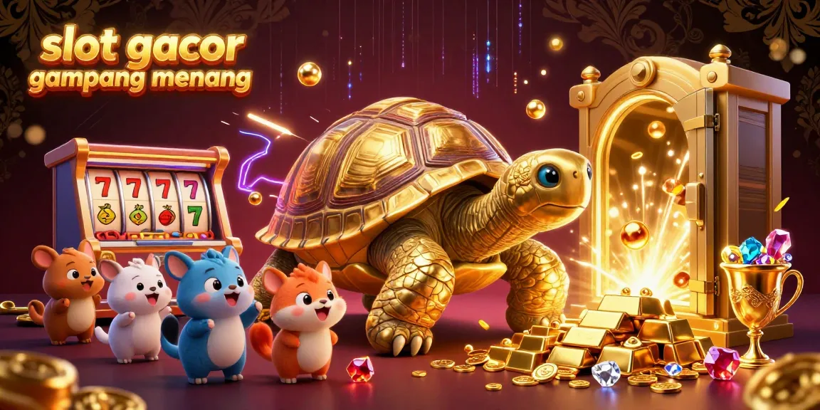 Play the captivating slot gacor gampang menang with vibrant 3D characters and treasures.